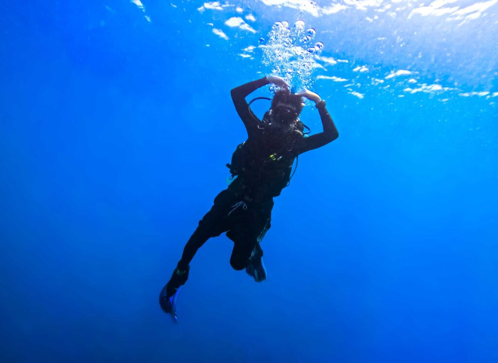 セブ島でのダイビングの様子