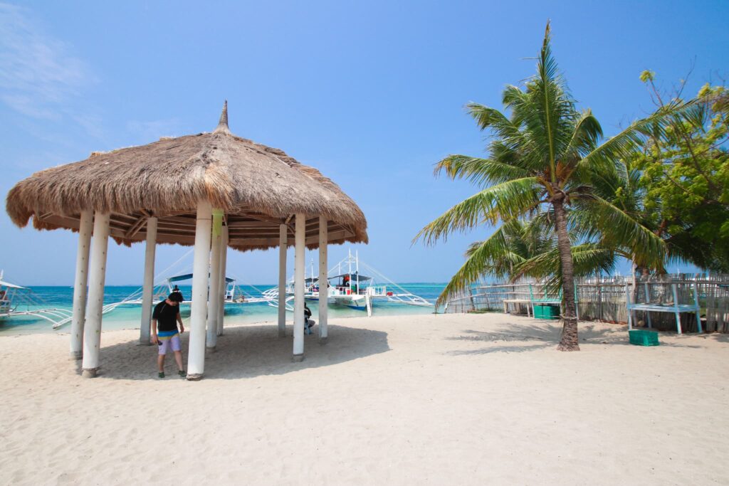 カオハガン島のビーチ