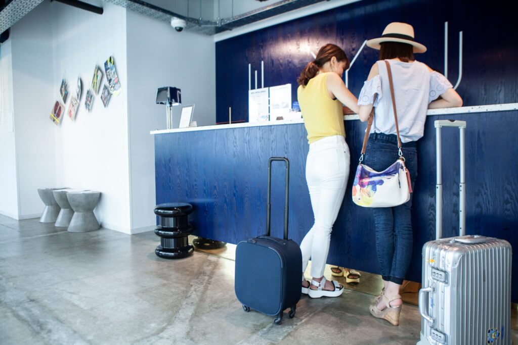 ホテルのフロント